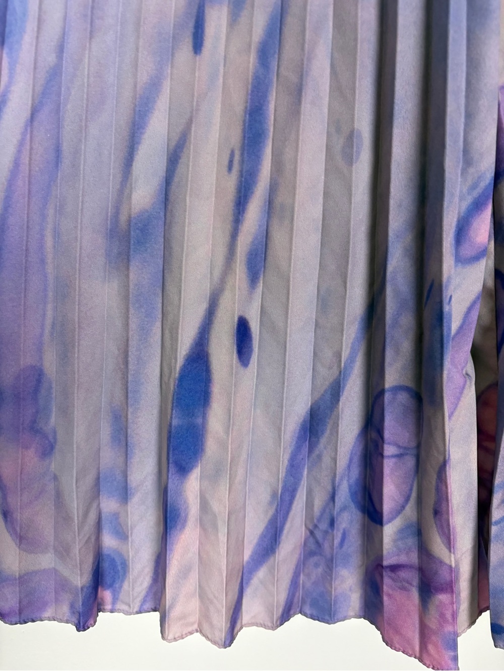 Anthropologie Pleated Midi Skirt with Watercolor Print by Siddhartha Bansai - Picture 7 of 9